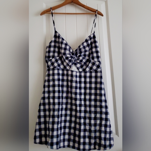 Wild Honey blue and white gingham mini dress - Picture 2 of 6